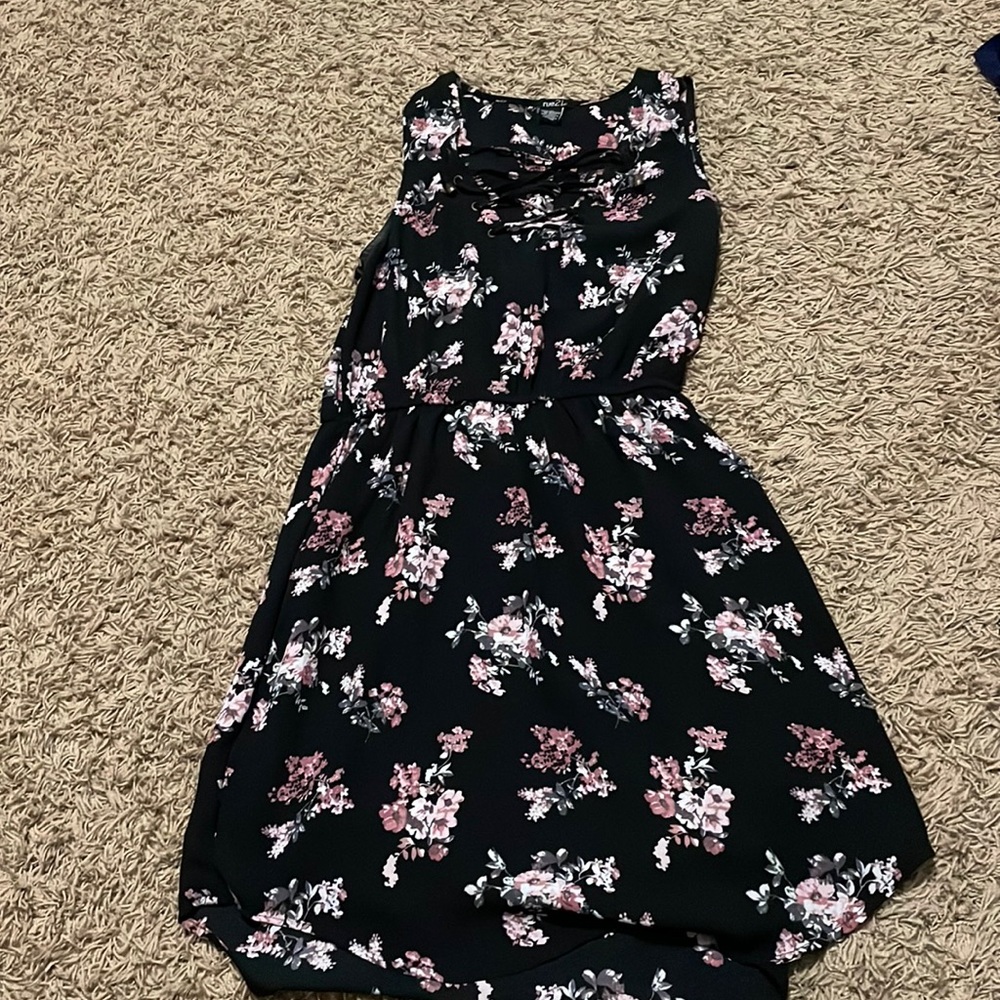 Black floral dress